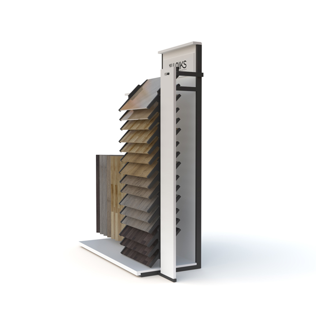 Waterfall -style floor rack